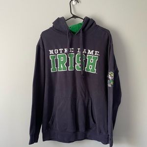 Vintage Notre Dame Irish College Hoodie Sz L